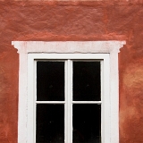 Hallstatt - namalované okno